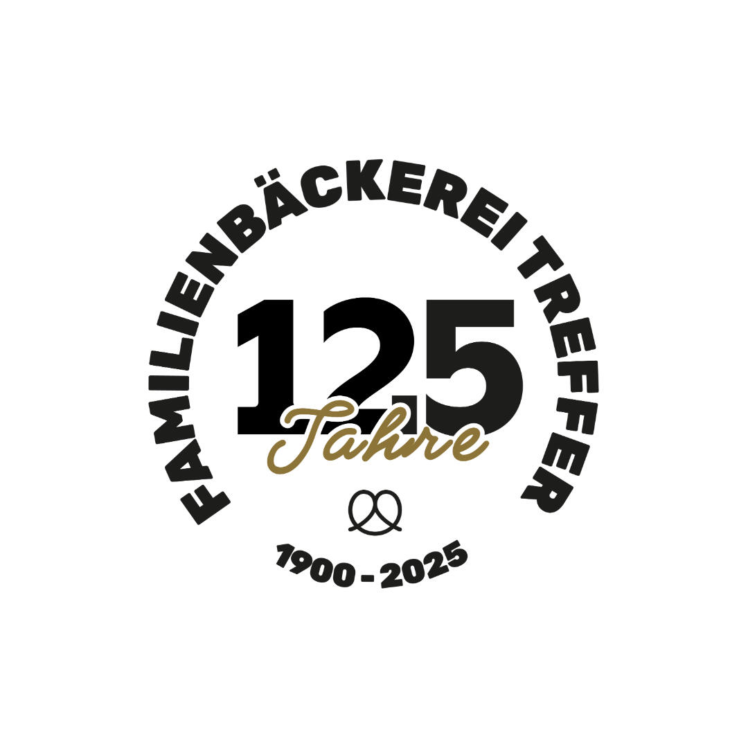 Logodesign "125 Jahre Familienbäckerie Treffer"